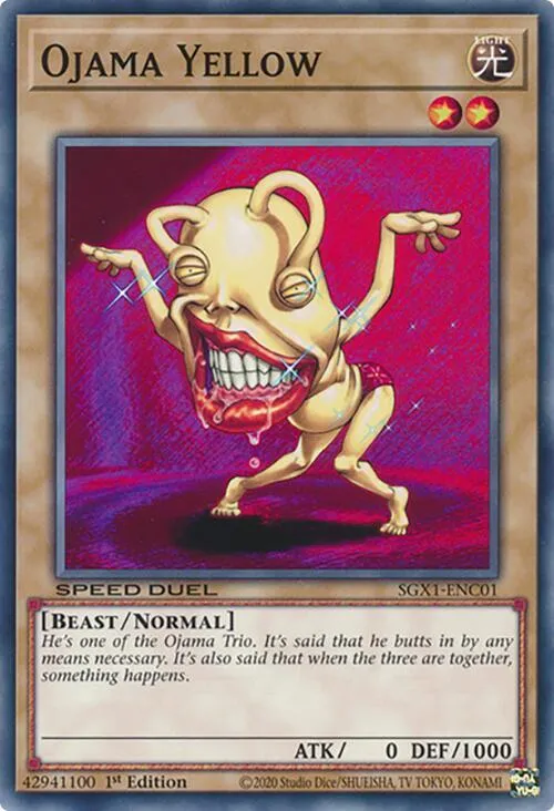 Ojama Jaune — Speed Duel GX: Duel Academy Box — Yu-Gi-Oh!