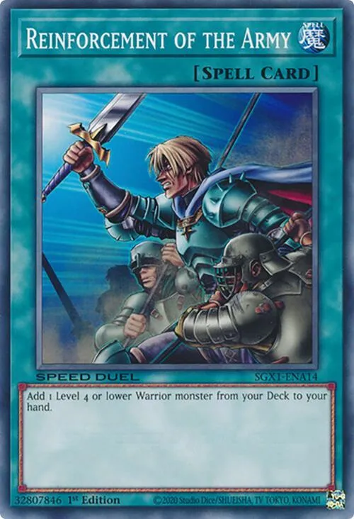 Renfort de l'Armée — Speed Duel GX: Duel Academy Box — Yu-Gi-Oh!