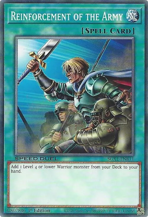 Renfort de l'Armée — Speed Duel GX: Duel Academy Box — Yu-Gi-Oh!