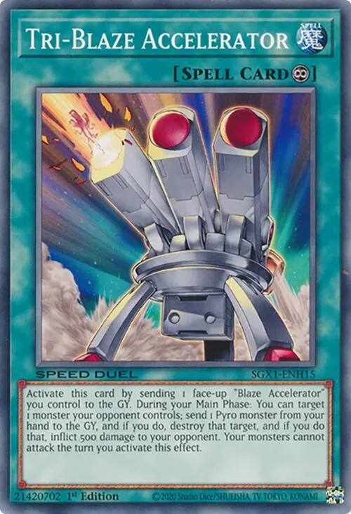 Tri-Blaze Accelerator — Speed Duel GX: Duel Academy Box — Yu-Gi-Oh!