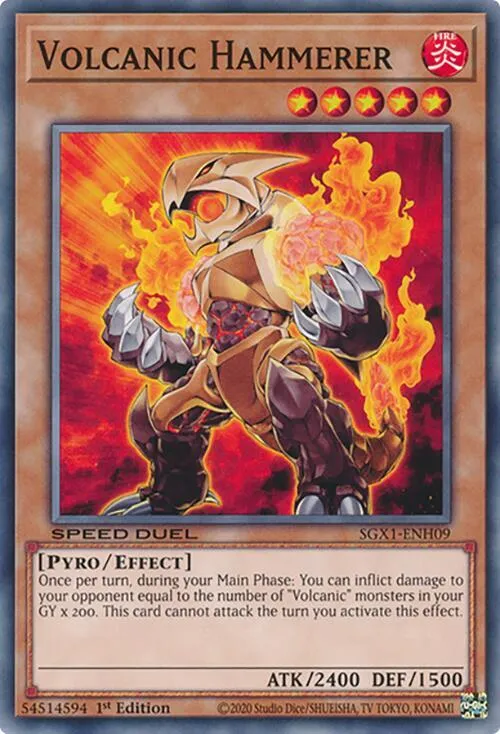 Volcanic Hammerer — Speed Duel GX: Duel Academy Box — Yu-Gi-Oh!