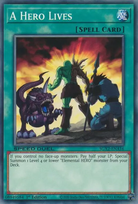Héros Vivant — Speed Duel GX: Midterm Paradox — Yu-Gi-Oh!