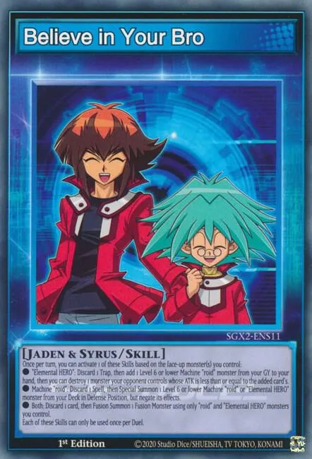 Believe in your Bro — Speed Duel GX: Midterm Paradox — Yu-Gi-Oh!