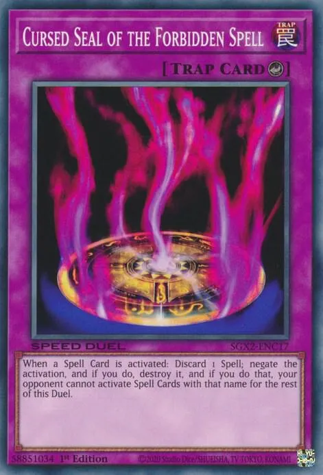 Sceau Maudit de la Magie Interdite — Speed Duel GX: Midterm Paradox — Yu-Gi-Oh!