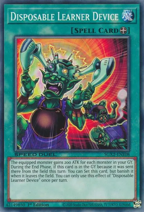 Disposable Learner Device — Speed Duel GX: Midterm Paradox — Yu-Gi-Oh!