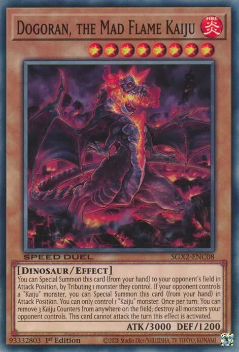 Dogoran, Kaiju des Flammes Enragées from Speed Duel GX: Midterm Paradox - Yu-Gi-Oh!