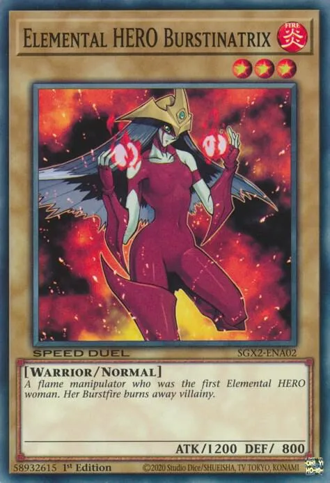 Burstinatrix, HÉROS Élémentaire — Speed Duel GX: Midterm Paradox — Yu-Gi-Oh!