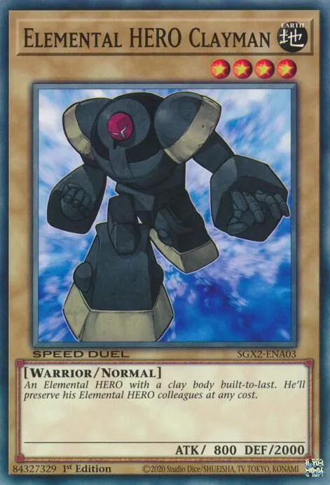 Clayman, HÉROS Élémentaire — Speed Duel GX: Midterm Paradox — Yu-Gi-Oh!