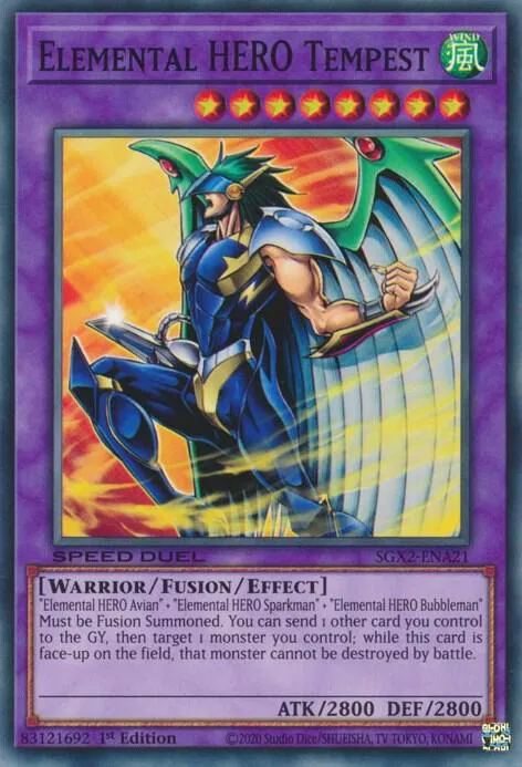 Tempête, HÉROS Élémentaire — Speed Duel GX: Midterm Paradox — Yu-Gi-Oh!