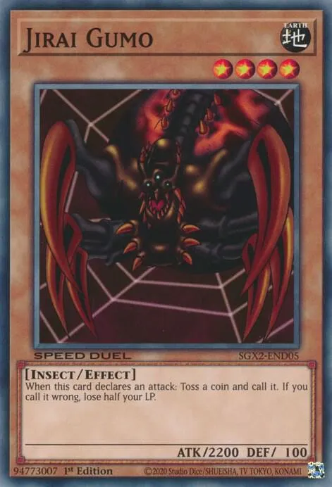 Jirai Gumo — Speed Duel GX: Midterm Paradox — Yu-Gi-Oh!