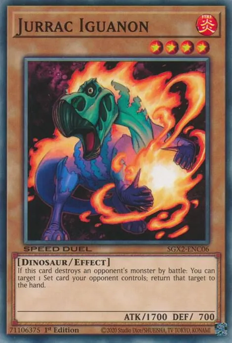 Jurrac Iguanon — Speed Duel GX: Midterm Paradox — Yu-Gi-Oh!
