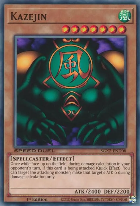 Kazejin — Speed Duel GX: Midterm Paradox — Yu-Gi-Oh!