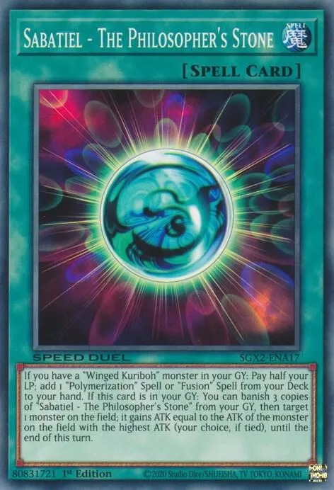 Sabatier - La Pierre Philosophale — Speed Duel GX: Midterm Paradox — Yu-Gi-Oh!