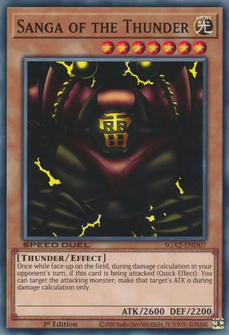 Sanga du Tonnerre — Speed Duel GX: Midterm Paradox — Yu-Gi-Oh!