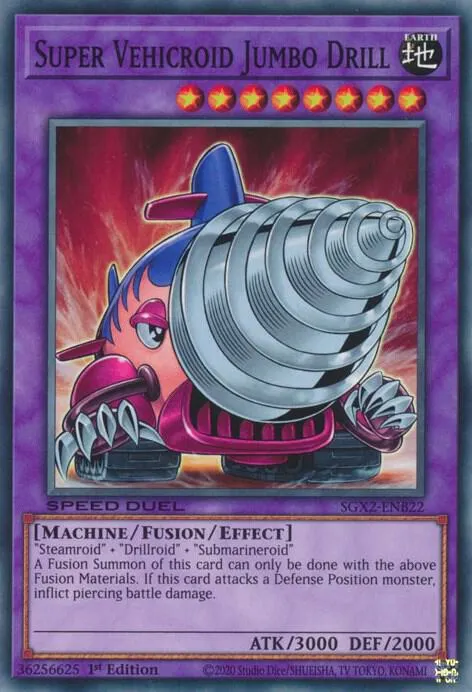 Super Vehicroid Jumbo Drill — Speed Duel GX: Midterm Paradox — Yu-Gi-Oh!