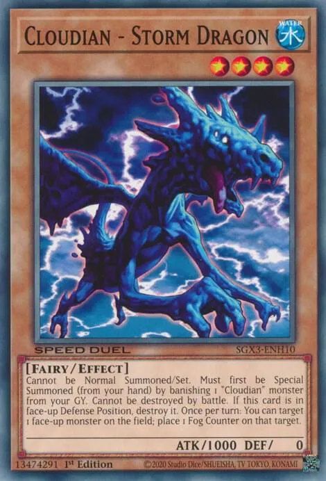 Cloudian - Storm Dragon — Speed Duel GX: Duelists of Shadows — Yu-Gi-Oh!
