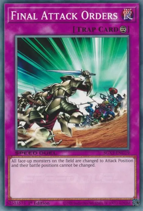 Final Attack Orders — Speed Duel GX: Duelists of Shadows — Yu-Gi-Oh!