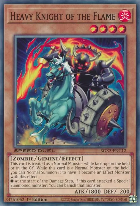 Heavy Knight of the Flame — Speed Duel GX: Duelists of Shadows — Yu-Gi-Oh!