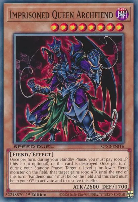 Imprisoned Queen Archfiend — Speed Duel GX: Duelists of Shadows — Yu-Gi-Oh!