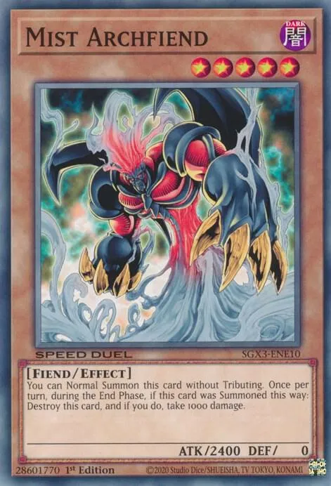 Mist Archfiend — Speed Duel GX: Duelists of Shadows — Yu-Gi-Oh!
