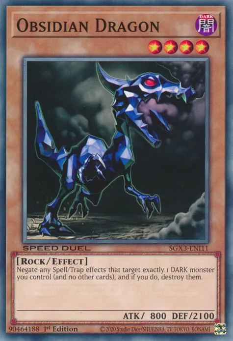 Obsidian Dragon — Speed Duel GX: Duelists of Shadows — Yu-Gi-Oh!