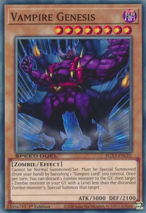 Vampire Genesis — Speed Duel GX: Duelists of Shadows — Yu-Gi-Oh!