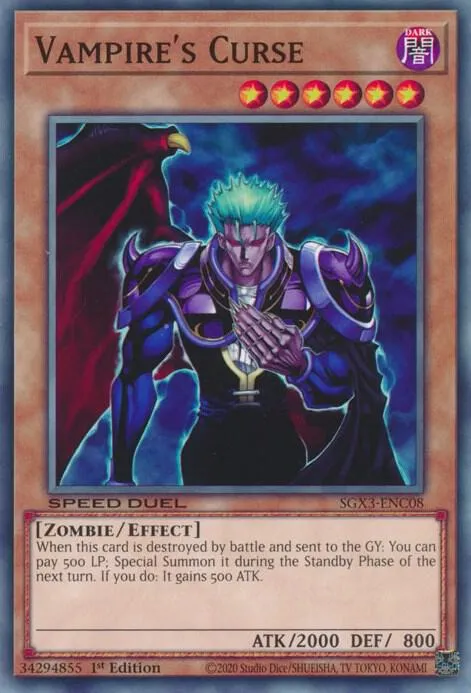Malédiction du Vampire from Speed Duel GX: Duelists of Shadows - Yu-Gi-Oh!