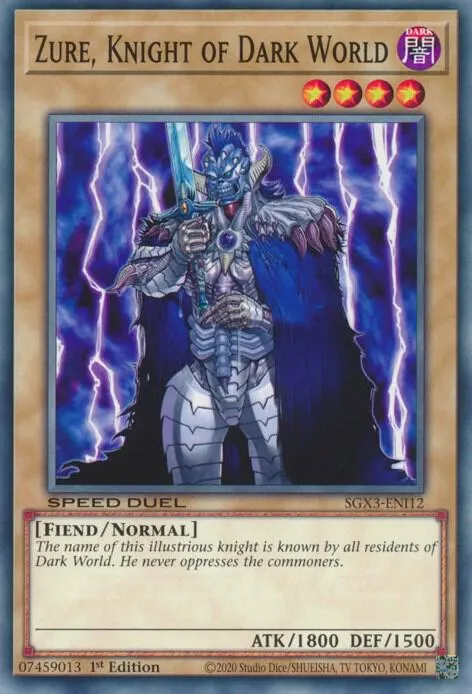 Zure, Knight of Dark World — Speed Duel GX: Duelists of Shadows — Yu-Gi-Oh!