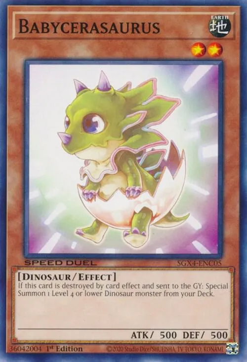Babycerasaurus — Speed Duel GX: Midterm Destruction — Yu-Gi-Oh!