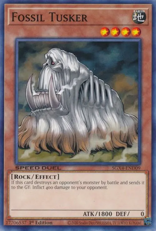Fossil Tusker — Speed Duel GX: Midterm Destruction — Yu-Gi-Oh!