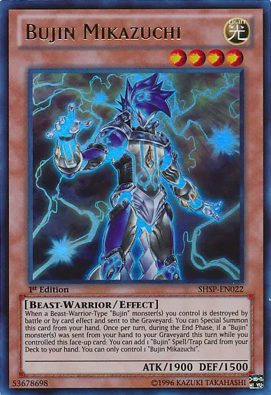 Bujin Mikazuchi from Shadow Specters - Yu-Gi-Oh!