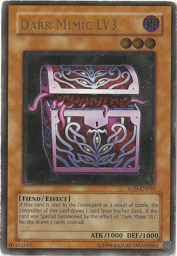 Dark Mimic LV3 — Soul of the Duelist - Unlimited — Yu-Gi-Oh!