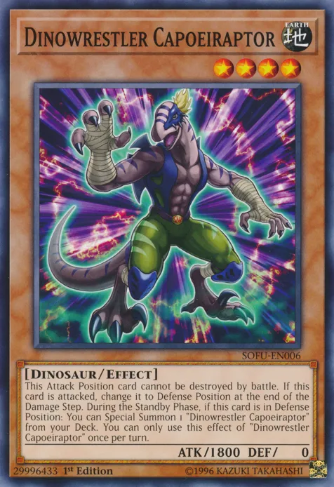Dinowrestler Capoeiraptor — Soul Fusion — Yu-Gi-Oh!