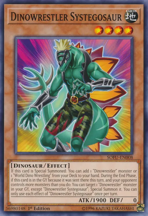 Dinowrestler Systegosaur — Soul Fusion — Yu-Gi-Oh!