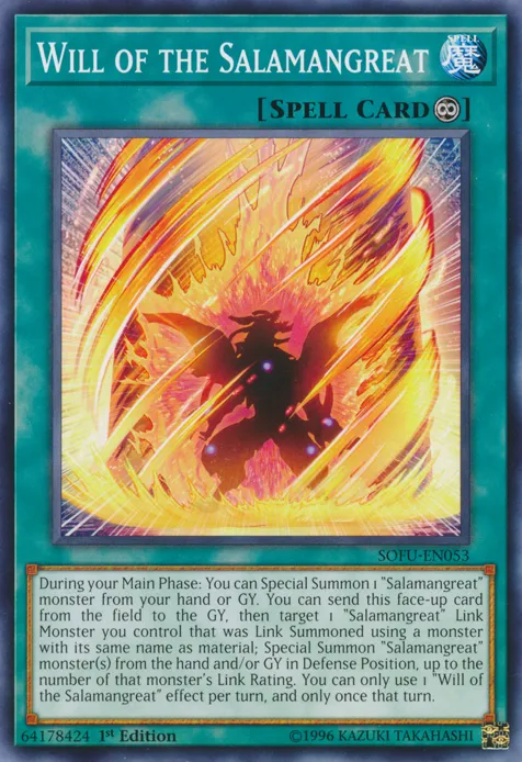 Will of the Salamangreat — Soul Fusion — Yu-Gi-Oh!