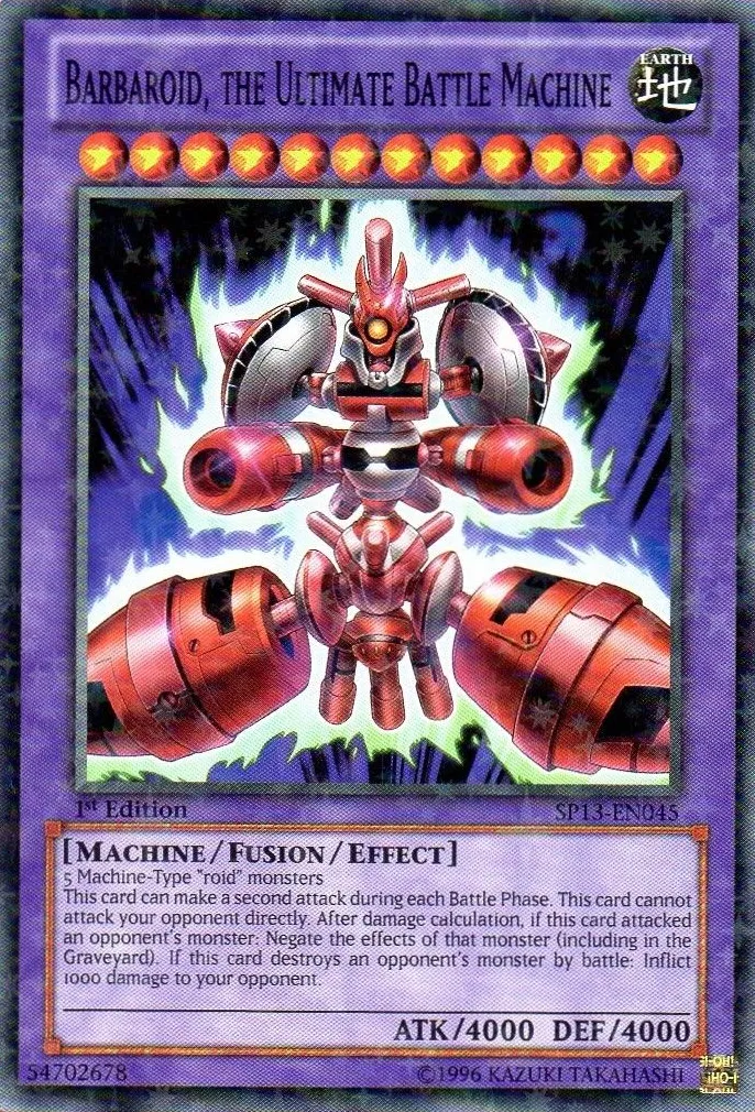 Barbaroid, the Ultimate Battle Machine from Star Pack 2013 - Yu-Gi-Oh!
