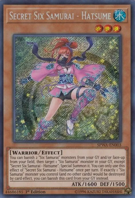 Secret Six Samurai - Hatsume — Spirit Warriors — Yu-Gi-Oh!