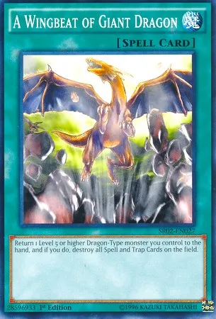 A Wingbeat of Giant Dragon — Structure Deck: Rise of the True Dragons — Yu-Gi-Oh!