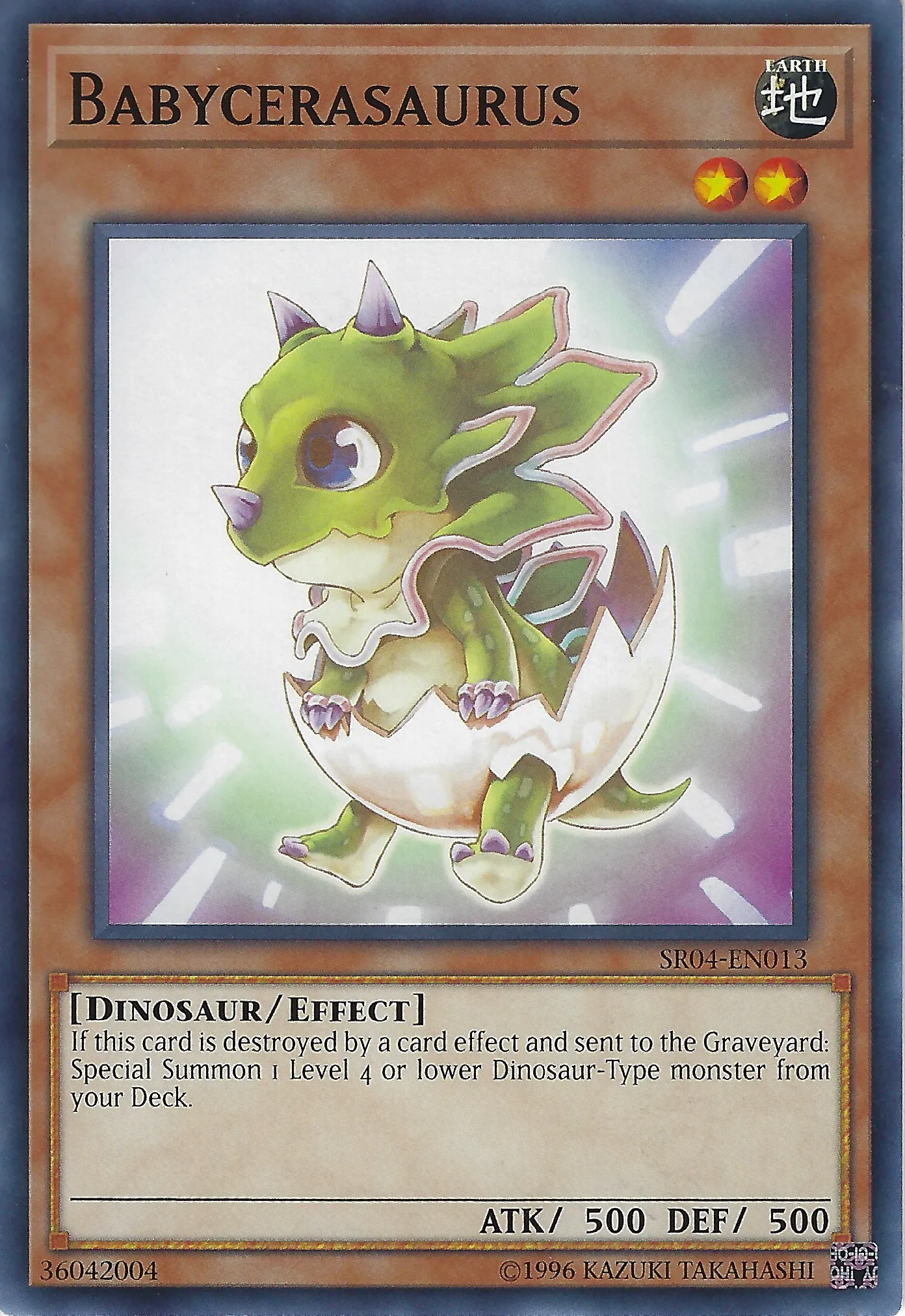 Babycerasaurus — Structure Deck: Dinosmasher's Fury - Unlimited — Yu-Gi-Oh!