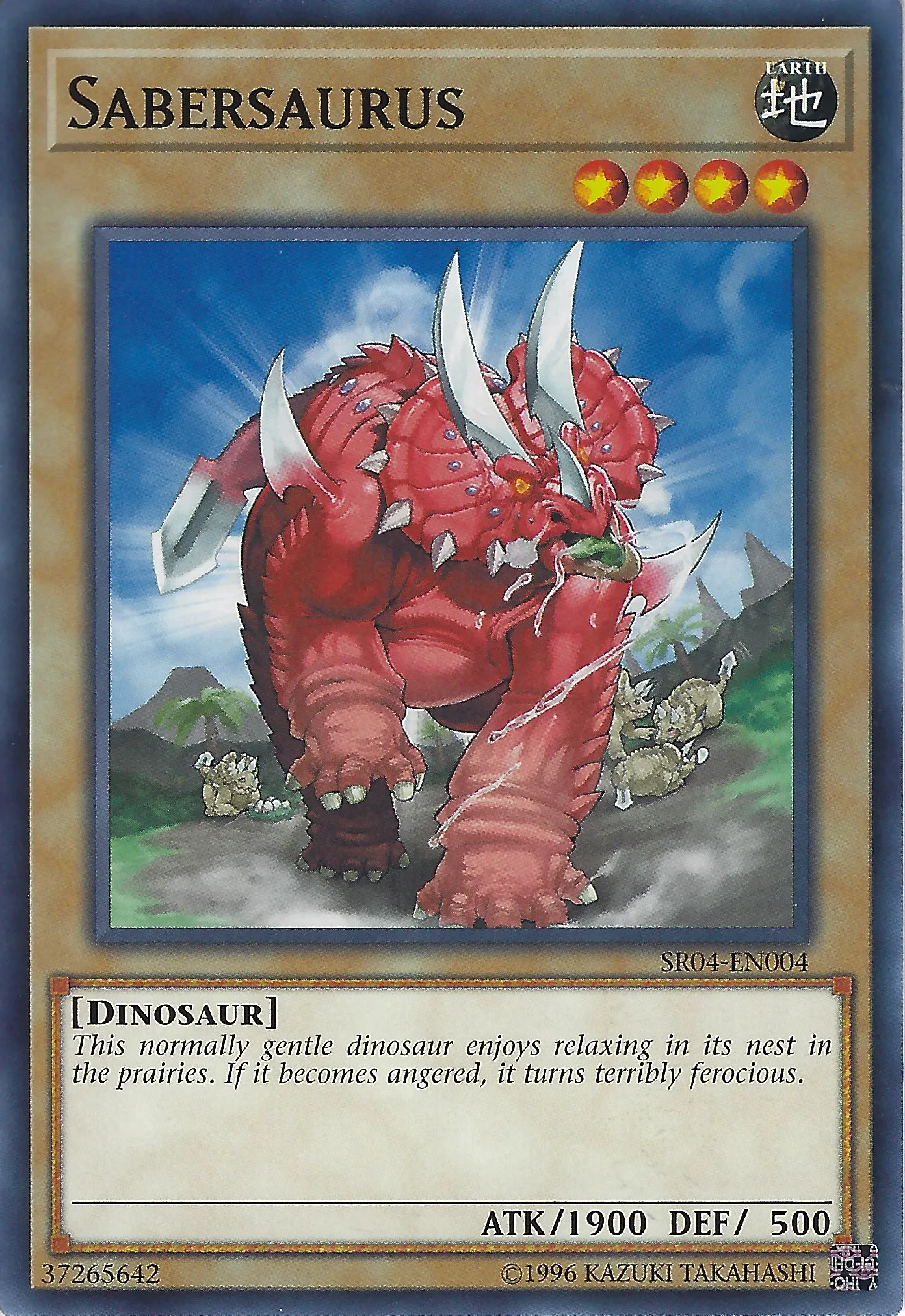 Sabersaurus — Structure Deck: Dinosmasher's Fury - Unlimited — Yu-Gi-Oh!