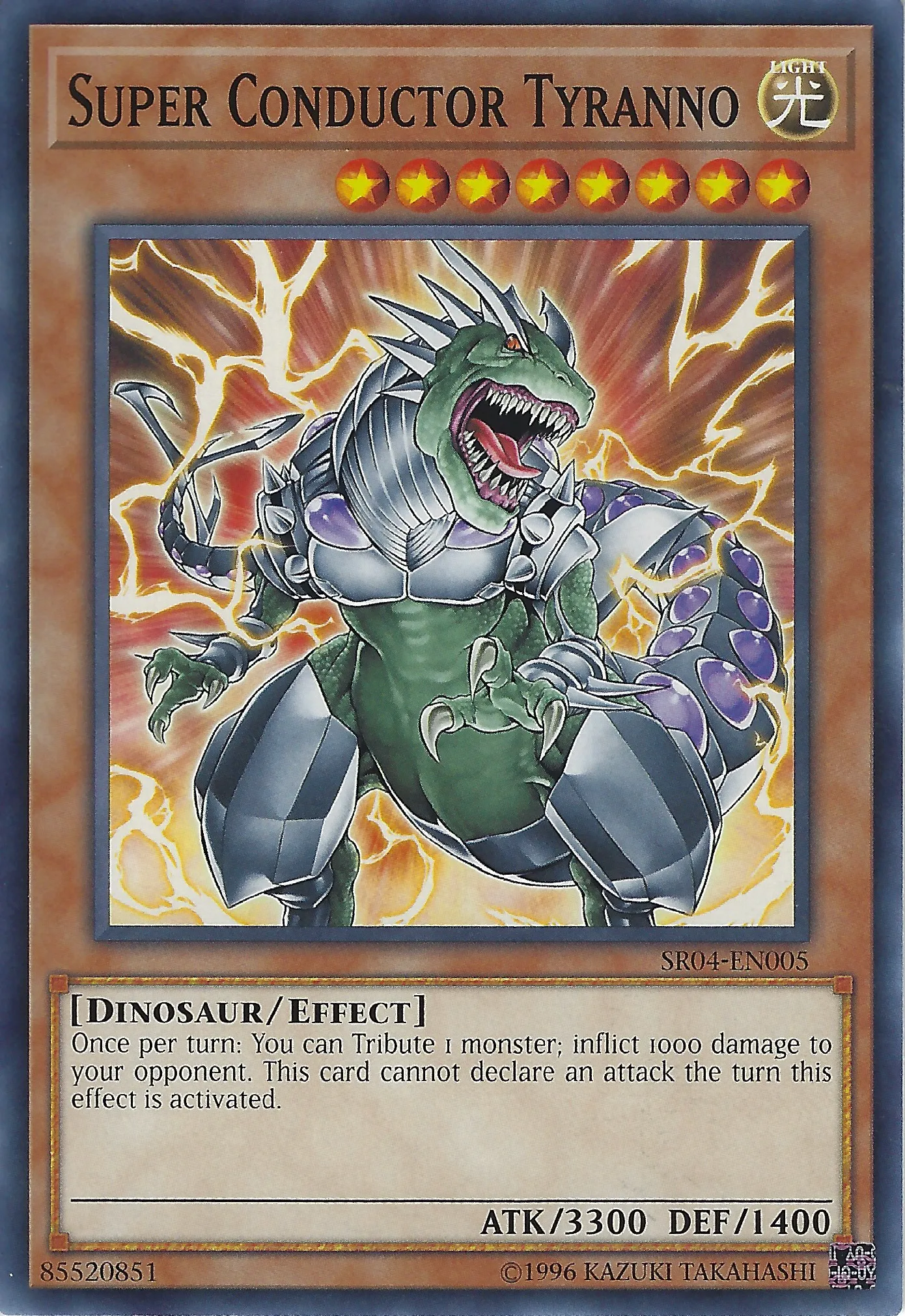 Super Conductor Tyranno — Structure Deck: Dinosmasher's Fury - Unlimited — Yu-Gi-Oh!