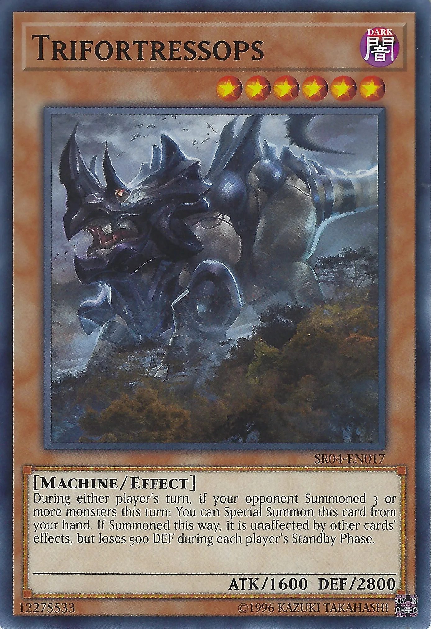 Trifortressops — Structure Deck: Dinosmasher's Fury - Unlimited — Yu-Gi-Oh!