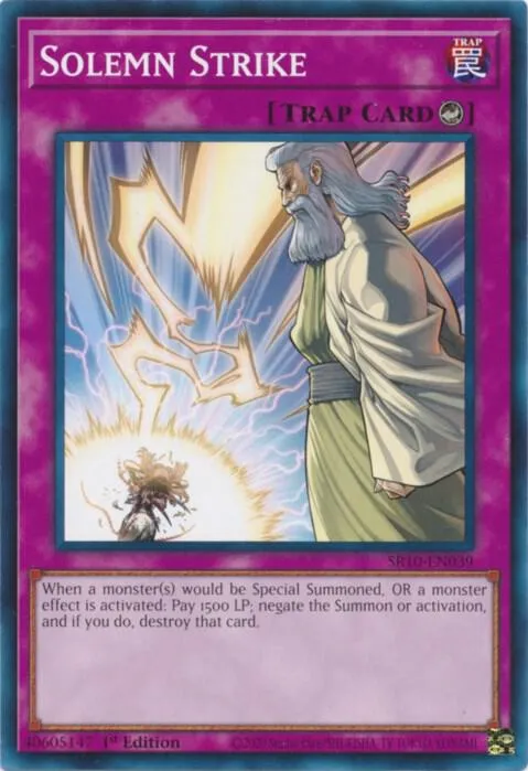 Solemn Strike — Structure Deck: Mechanized Madness — Yu-Gi-Oh!