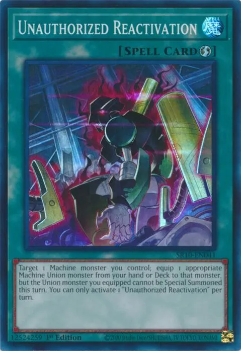 Unauthorized Reactivation — Structure Deck: Mechanized Madness — Yu-Gi-Oh!