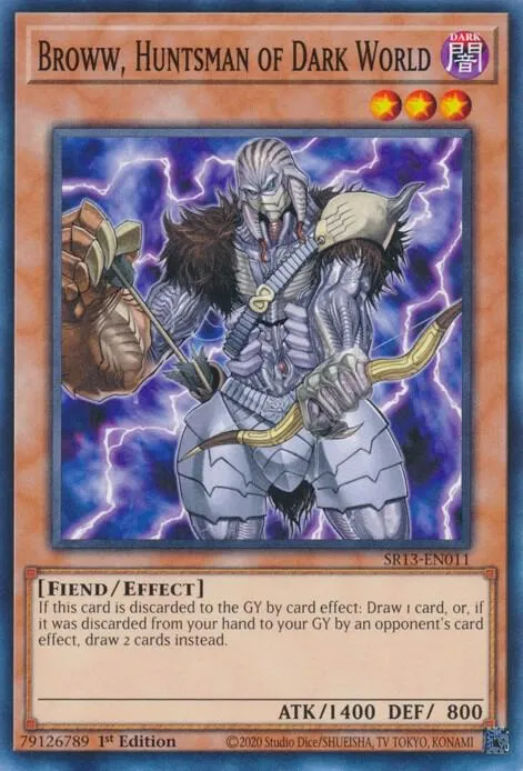 Broww, Huntsman of Dark World — Structure Deck: Dark World — Yu-Gi-Oh!