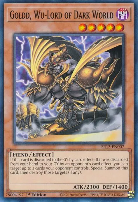 Goldd, Wu-Lord of Dark World — Structure Deck: Dark World — Yu-Gi-Oh!