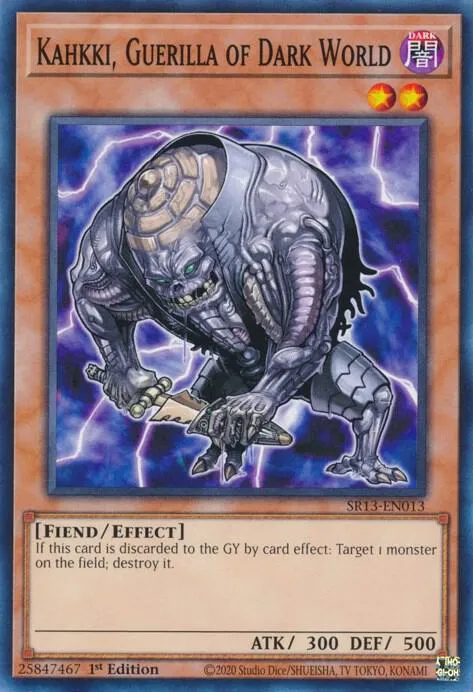 Kahkki, Guerilla of Dark World — Structure Deck: Dark World — Yu-Gi-Oh!