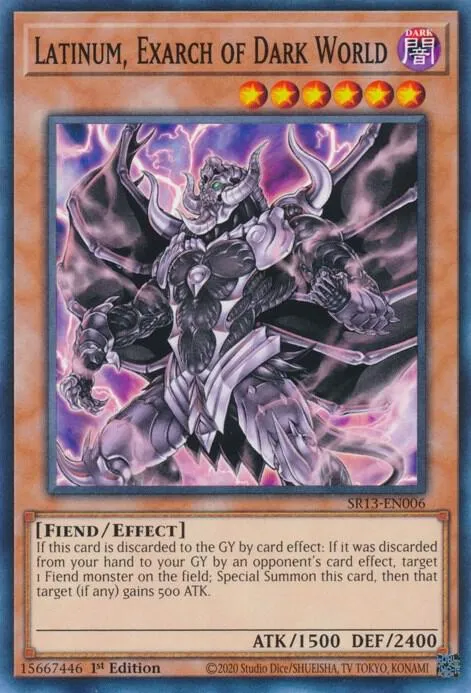 Latinum, Exarch of Dark World — Structure Deck: Dark World — Yu-Gi-Oh!