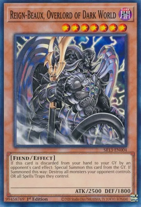 Reign-Beaux, Overlord of Dark World — Structure Deck: Dark World — Yu-Gi-Oh!