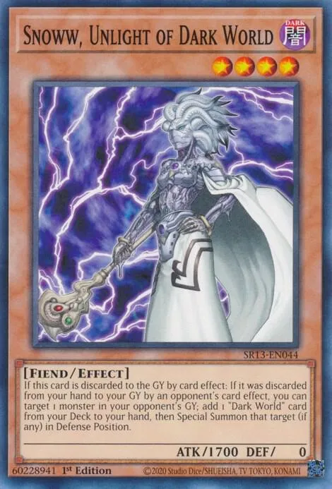 Snoww, Unlight of Dark World — Structure Deck: Dark World — Yu-Gi-Oh!